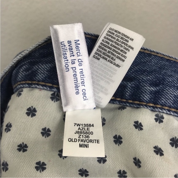 Lucky Brand Old Favorite Mini Jean Denim Skirt Sz 10/30 - Picture 11 of 16